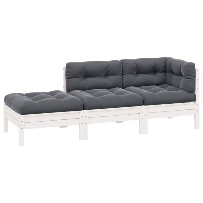 Garden set with pillows, 3...