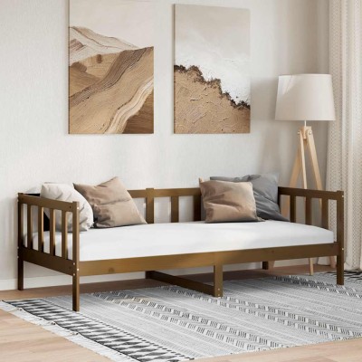 Bed, honey brown color,...