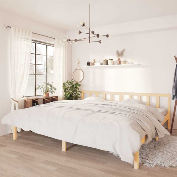 Bed frame, 180x200cm, solid pine wood, extra large