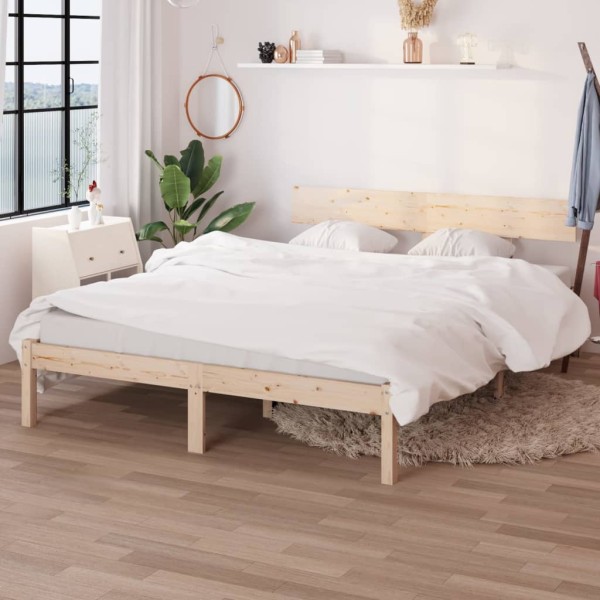 Bed frame without mattress, 120x200cm, solid wood