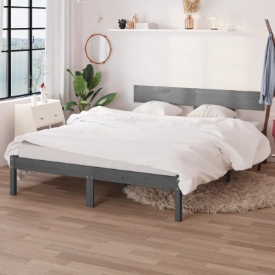 Bed frame, gray, 200x200cm,...