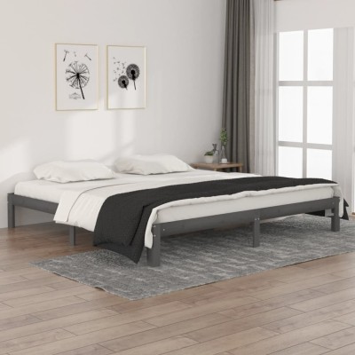 Bed frame, gray, 200x200cm,...