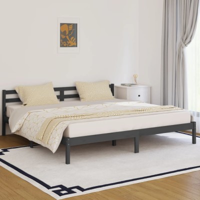 Bed frame, gray, 200x200cm,...