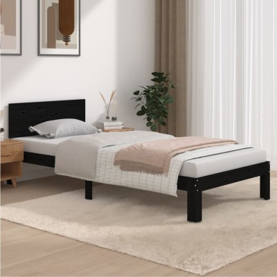 Bed frame, black, 90x200cm,...