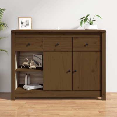Side cabinet, honey brown,...