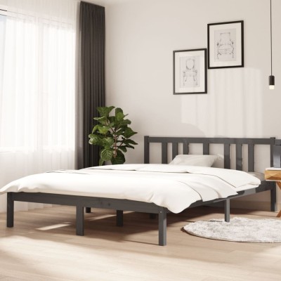 Bed frame, gray, 140x200cm,...