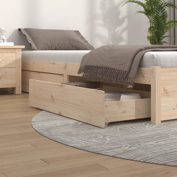 Drawers under the bed, 4 units, solid pine wood