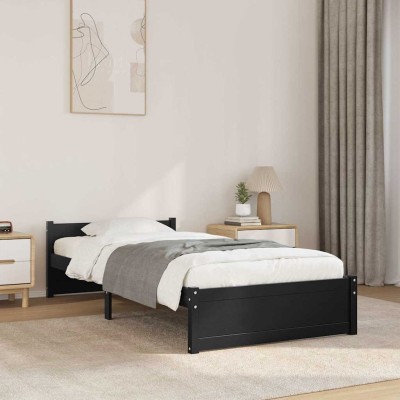 Bed frame, black, 90x200cm,...