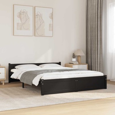 Bed frame, black,...
