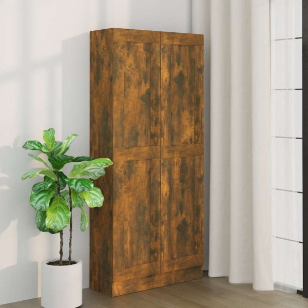 Bookcase, smoky oak, 82.5x30.5x185.5cm, wood