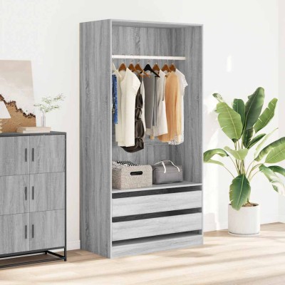 Wardrobe, gray oak,...