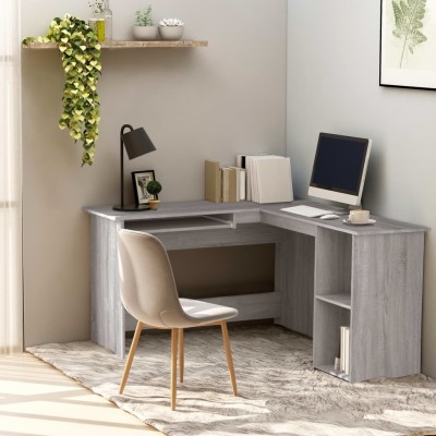 Corner desk, gray oak,...