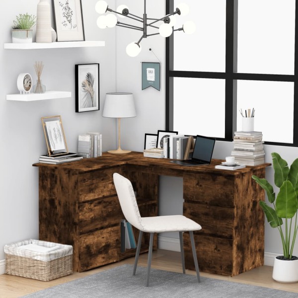 Corner desk, oak, 145x100x76cm, wood
