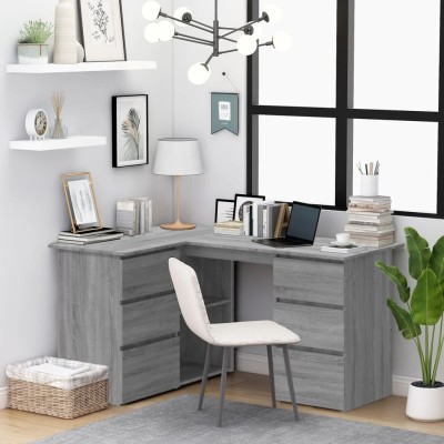 Corner desk, gray oak,...
