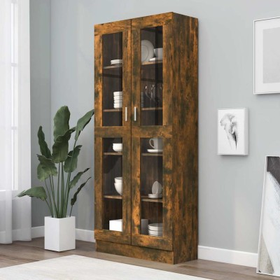 Display cabinet, smoky oak,...