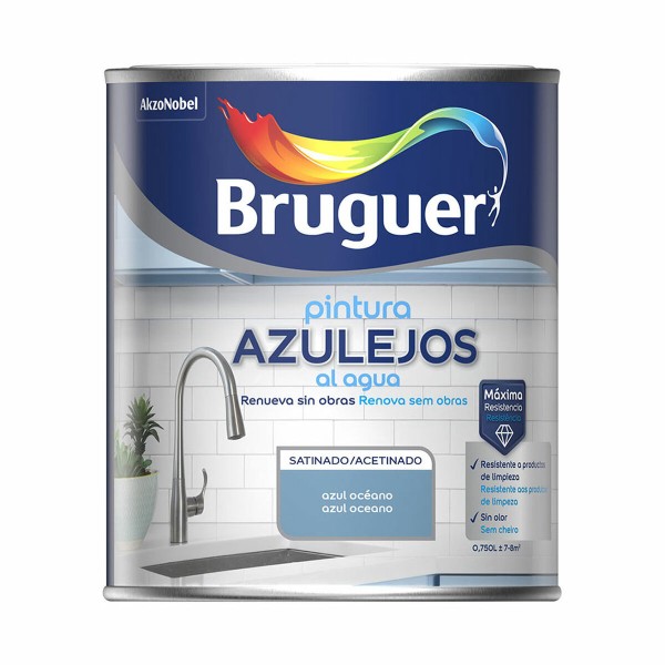 Krāsa Bruguer Azul Océano 750 ml Bruģakmens un flīzes