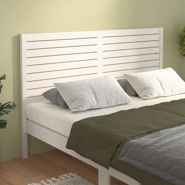 Headboard, white, 186x4x100cm, solid pine wood