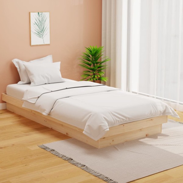 Bed frame, 90x190cm, solid wood, single