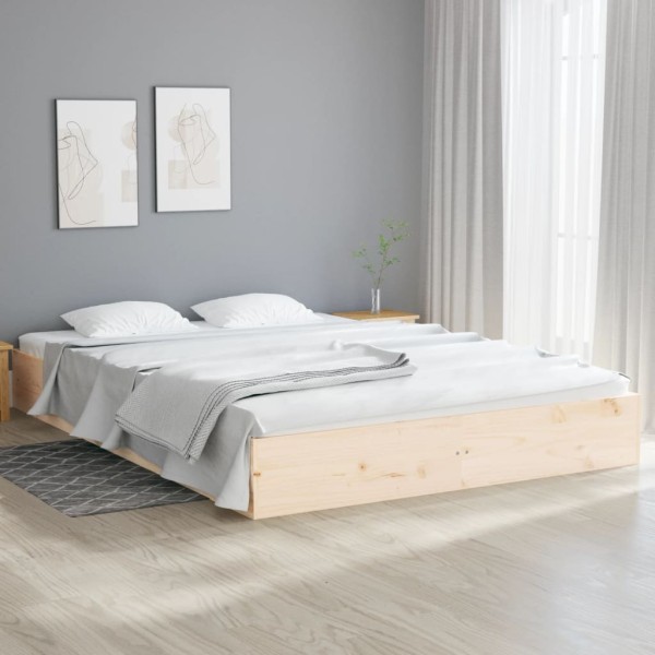 Bed frame without mattress, 160x200cm, solid wood