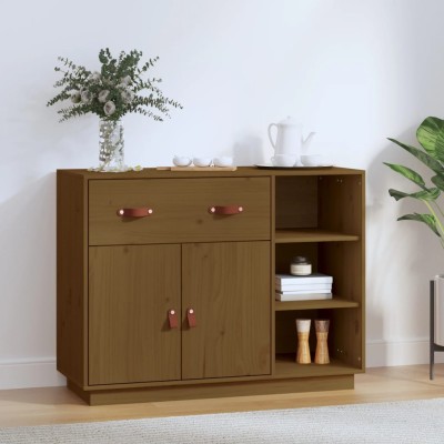 Side cabinet, honey brown,...