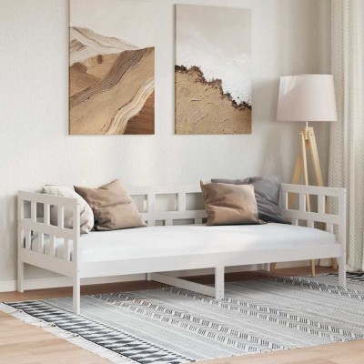 Bed, white, 80x200cm, solid...