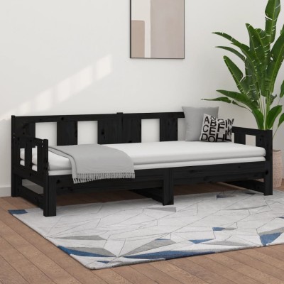 Pull-out bed, black,...