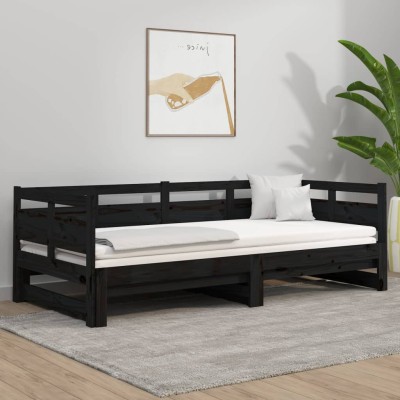 Pull-out bed, black,...