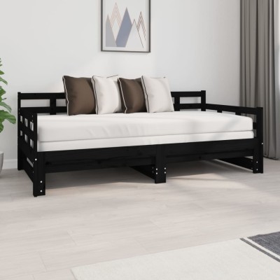 Pull-out bed, black,...