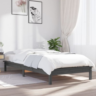 Bed frame, gray, 90x190cm,...