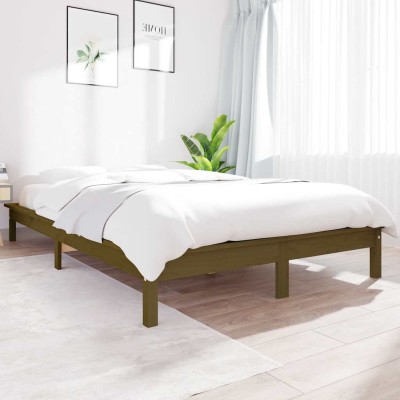 Bed frame, honey brown,...