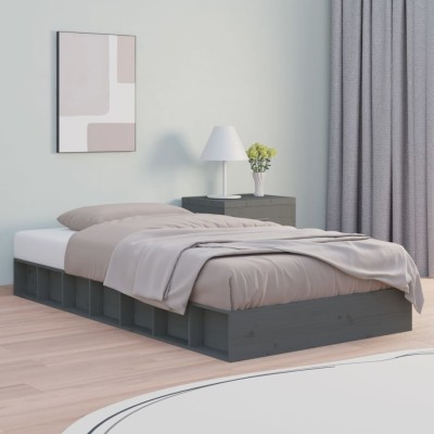 Bed frame, gray, 75x190cm,...