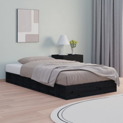 Bed frame, black, 75x190cm,...