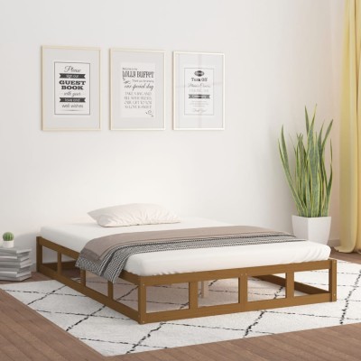 Bed frame, honey brown,...
