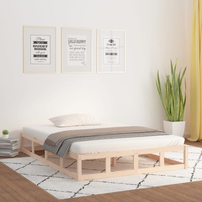 Bed frame, 135x190cm, solid...