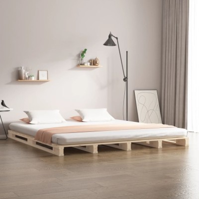 Bed made of pallets,...
