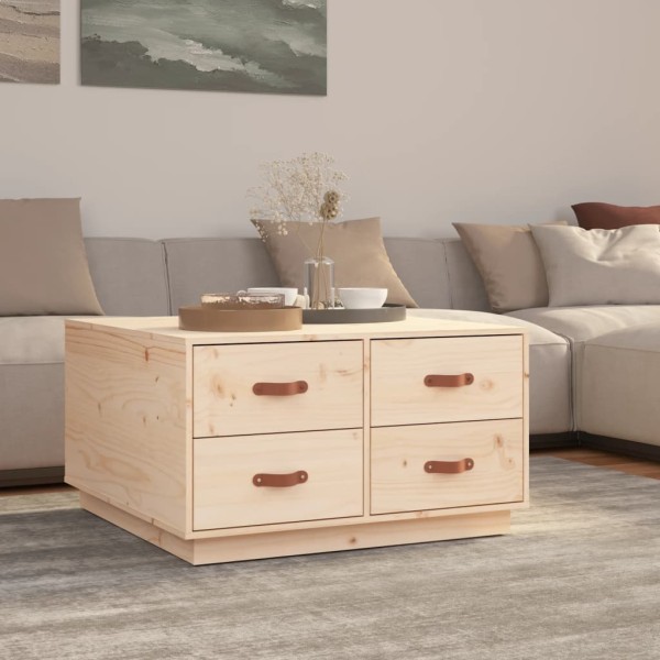 Coffee table, 80x80x45cm, solid pine wood