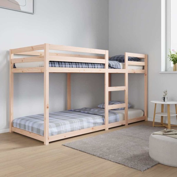 Bunk bed, 80x200cm, solid pine wood