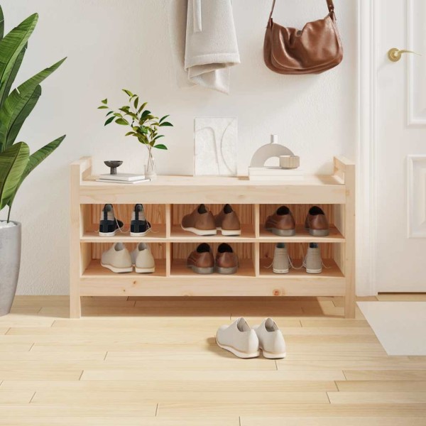 Corridor bench, 110x40x60cm, solid pine wood