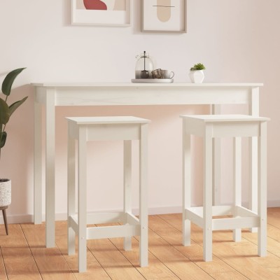Bar stools, 2 pcs., white,...