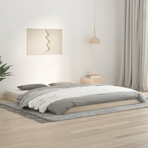 Bed frame, 180x200cm, solid pine wood, extra large
