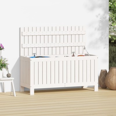 Garden storage box, white,...