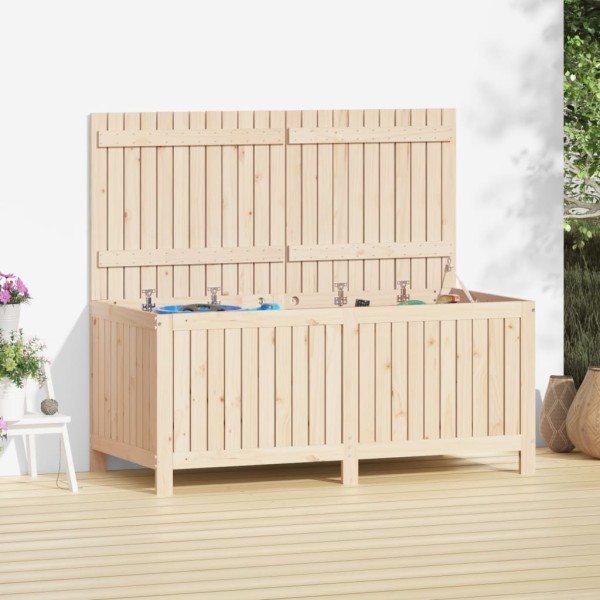 Garden storage box, 147x68x64cm, solid pine wood