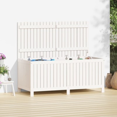 Garden storage box, white,...