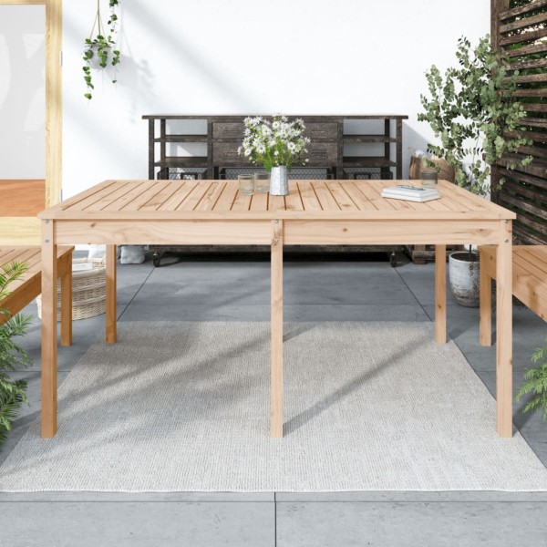 Garden table, 159.5x82.5x76cm, solid pine wood