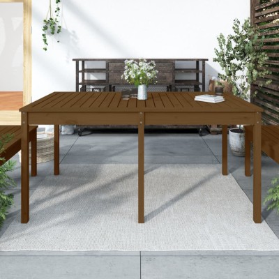 Garden table, honey brown,...