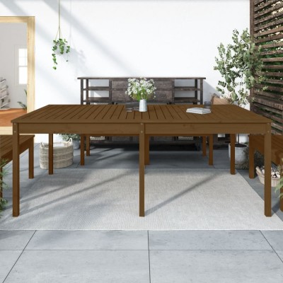 Garden table, honey brown,...