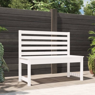 Garden bench, white, 109cm,...
