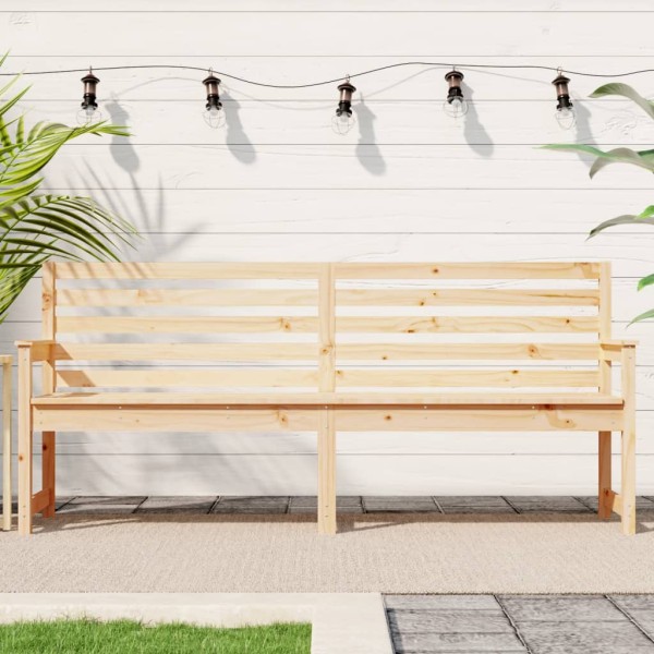 Garden bench, 203.5x48x91.5cm, solid pine wood