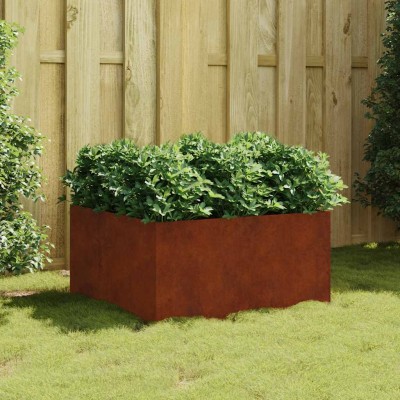 Tray, 80x80x40cm, Corten steel