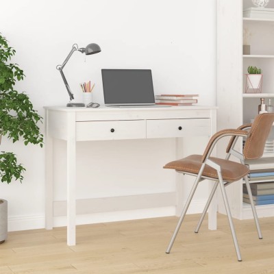 Desk with drawers, white,...